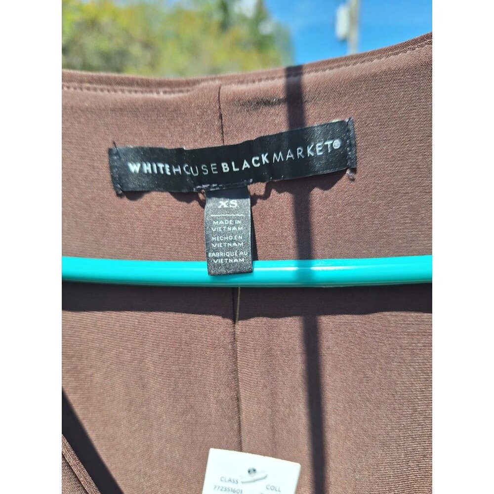 White House Black Market Womens Brown Casual Dress XS - Picture 4 of 5